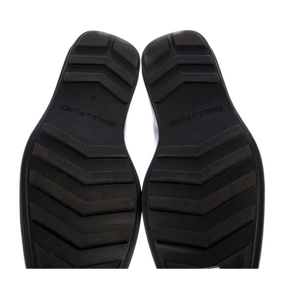 Donald Pliner Horsebit Black Loafers Men’s Patent Leather Red Topstitch Sz 8D - Picture 5 of 6